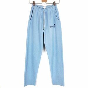 Madhappy 'Fly PRVT' Blue French Terry Soft Cotton Drawstring Sweatpants Size XS